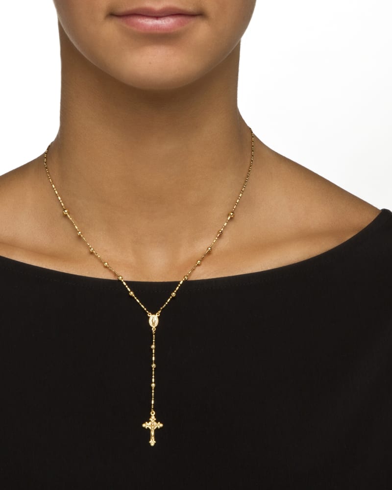 Gold plated rosary discount
